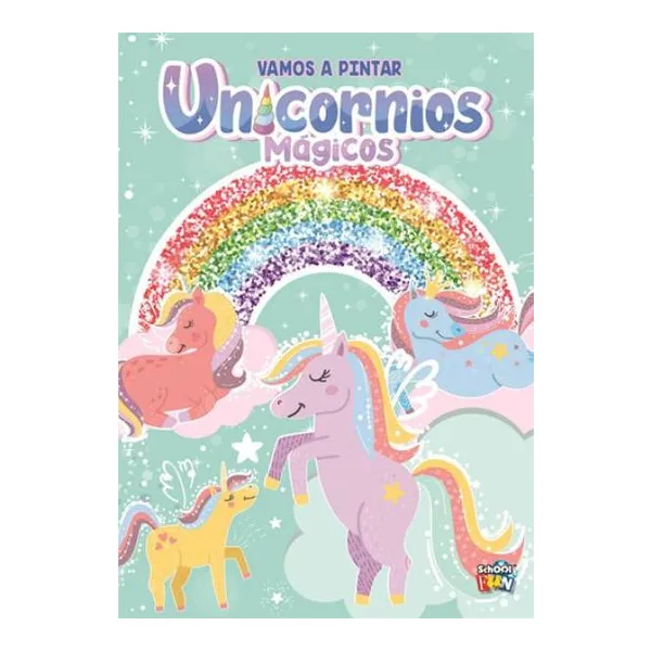 Vamos a pintar- unicornios mágicos 28 20 cm
