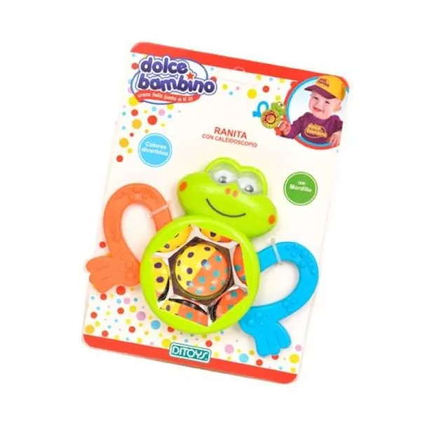 Dolce bambino silly froggy con caleidoscopio