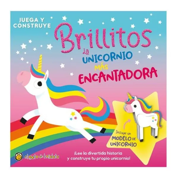 Juega y construye- brillitos, la unicornio más encantadora 23 23 cm