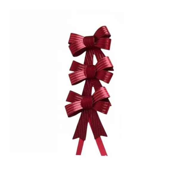 Moño navideño 13 cm x3 en blister