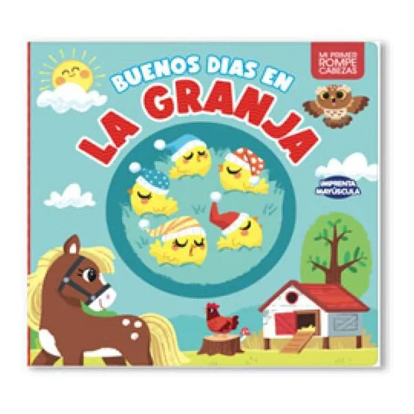 Historias redondas. buenos dias en la granja ( rompecabezas de 2 piezas)