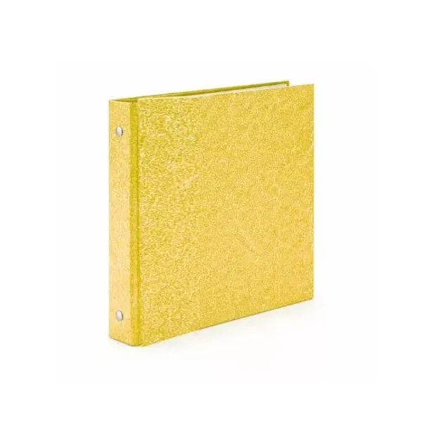 Carpeta escolar the-pel forrada pvc glitter amarillo