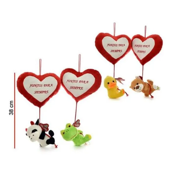 Animales con corazón colgante 38 cm