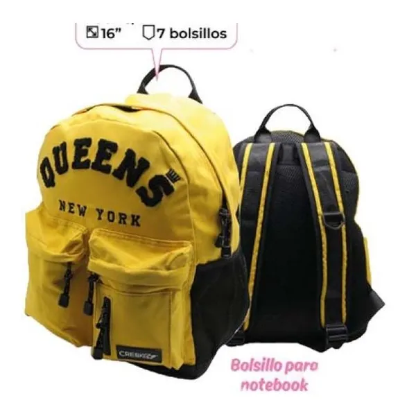 Mochila Cresko 16" espalda