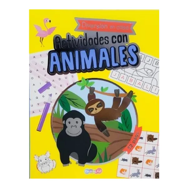 Actividades con animales. mono. diversion en casa