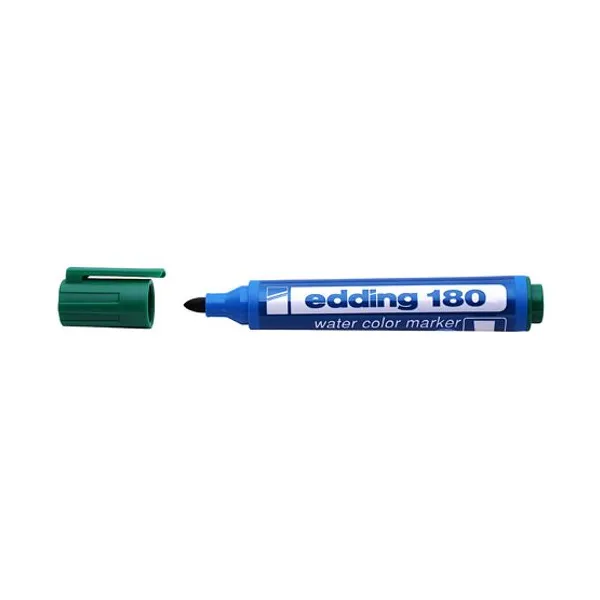 Marcador Edding e 180 al agua para red. verde