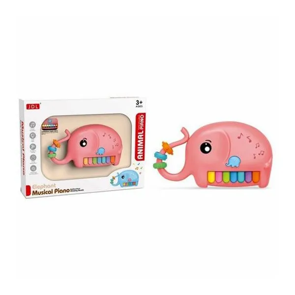 Piano musical elefante en caja 26x19x5 cm