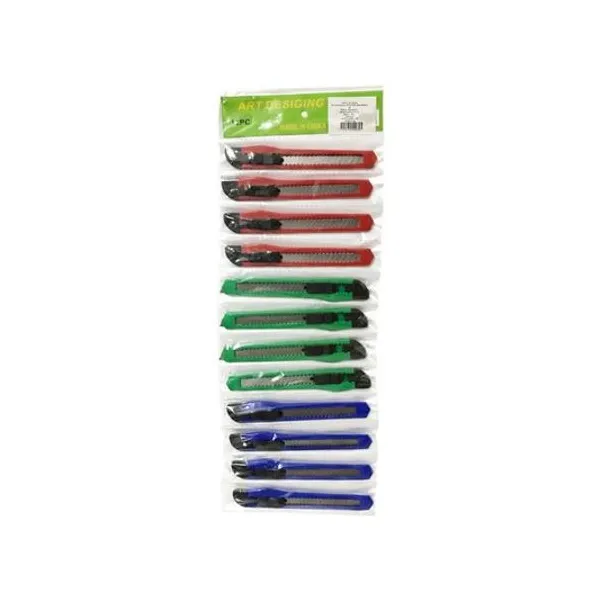Trincheta 9 mm 13 cm blister x12 unidades