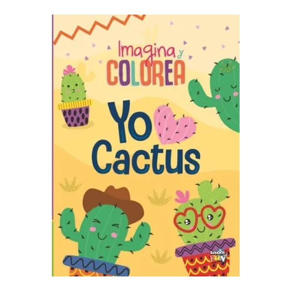 Imagina y colorea cactus