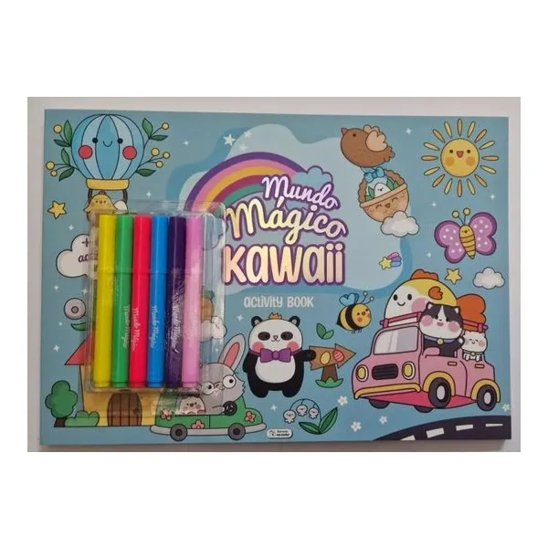 Mundo mágico kawaii activity book