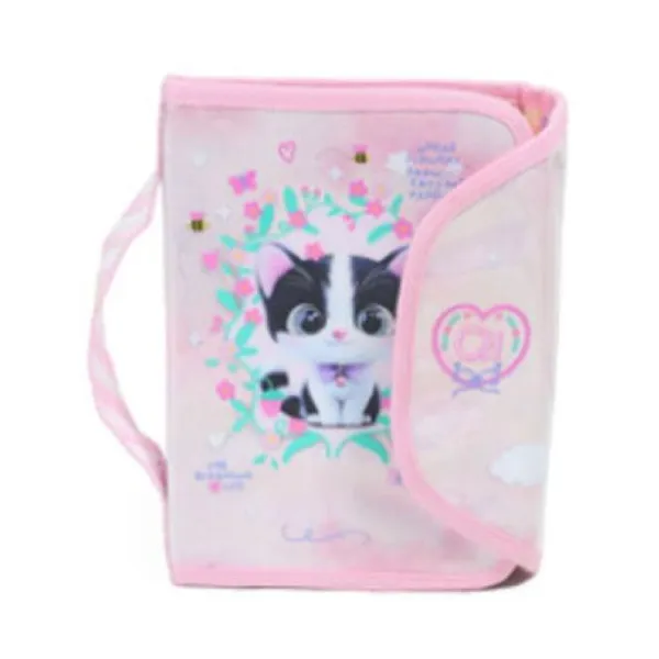 Cartuchera my friends: blooming cats pink 22x17x4 cm