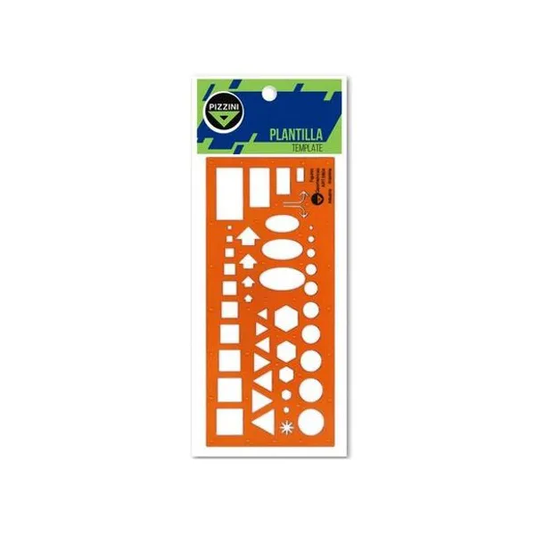 Plantilla flexible figuras geometricas Pizzini