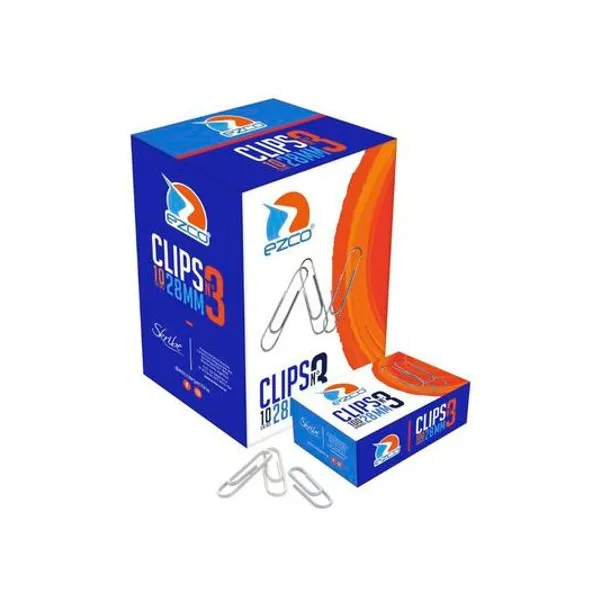 Clips metal n.° 3 28 mm caja x100 Ezco