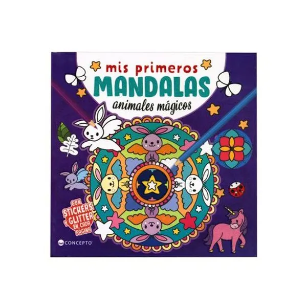 Libro mis primeras mandalas: animales mágicos 20x19.5 cm concepto