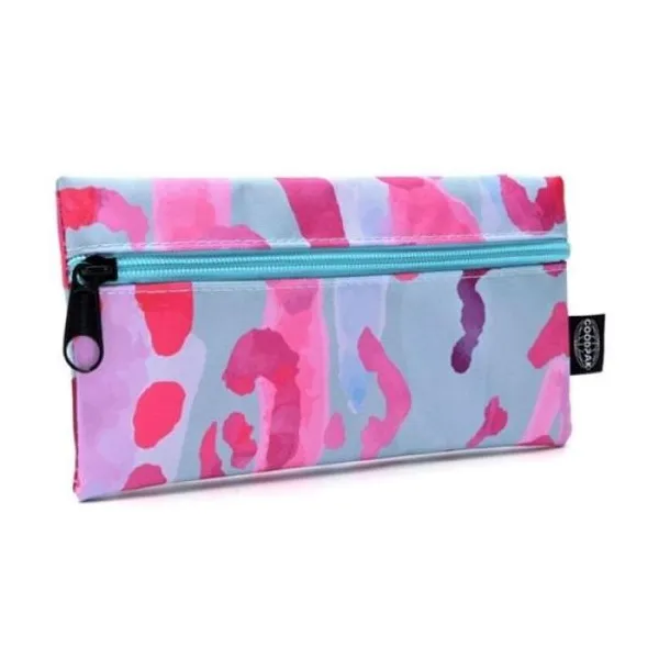 Cartuchera goodpak animal print rosa 22 x11.5 cm