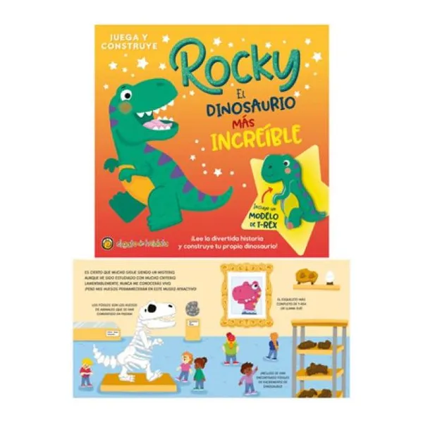 Juega y construye- rocky, el dinosaurio más increíble 23 23 cm