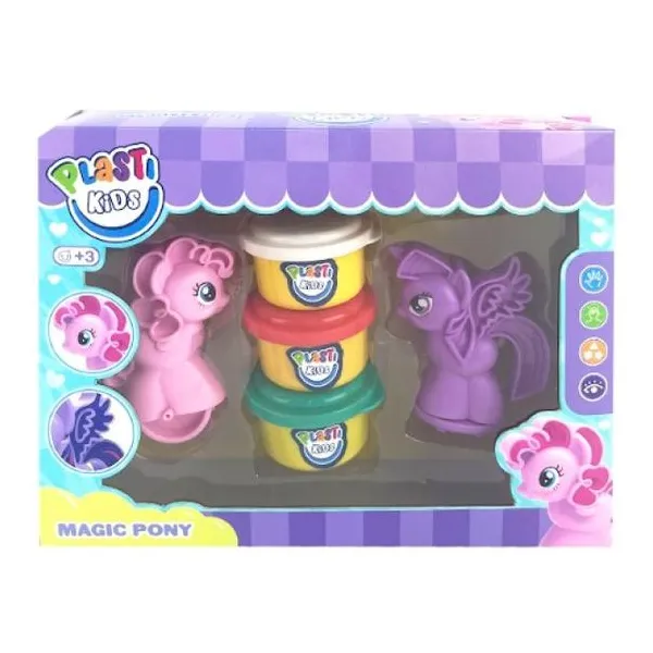 Masas para modelar pony con accesorios 23 x18 x6 cm
