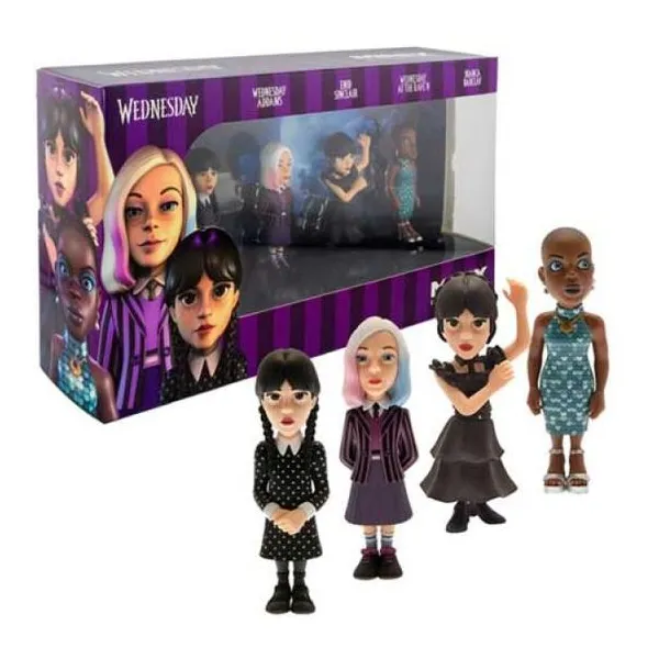 Minix - pack x4 - figuras 7 cm merlina