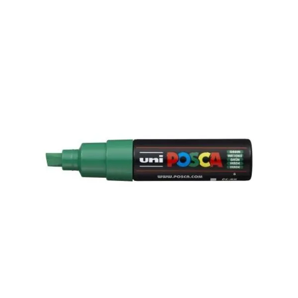 Marcador Uni posca al agua para bis.extra g.verde