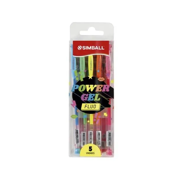 Roller Simball power gel fluo est.x 5 colores