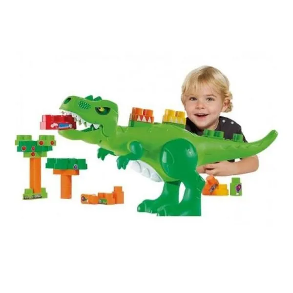 Dino jurasico con 30 bloques