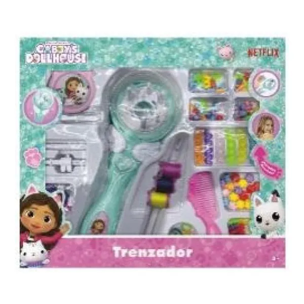 Trenzador con set de bijouterie y accesorios gabby doll house