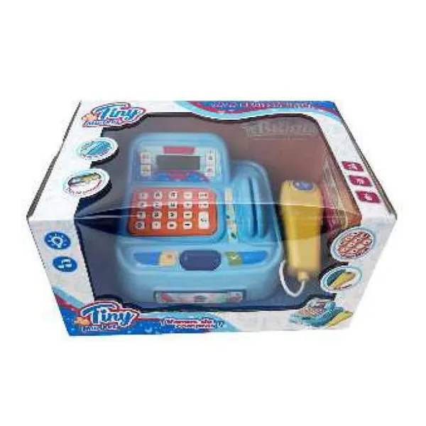 Caja registradora Tiny con luz sonido y calculadora -2 pilas aa - no incluidas