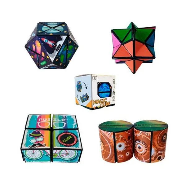 Cubo mágico en loop 6.5 cm en caja modelos surtidos