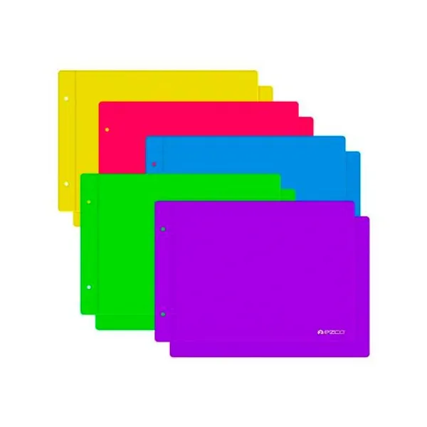 Carpeta n.° 5 dos tapas pvc x unidad colores surtidos Ezco