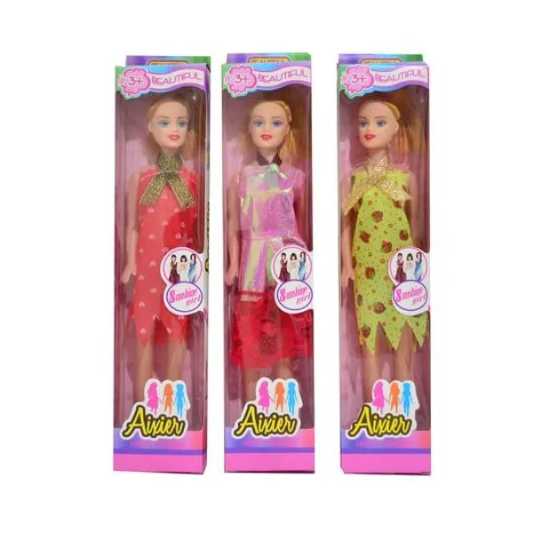 Muñeca flaca en caja 31.5x6.3x3.5 cm x unidad modelos surtidos