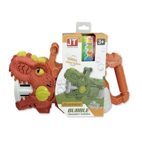 Burbujero a pilas dinosaurio, viene con el líquido especial
