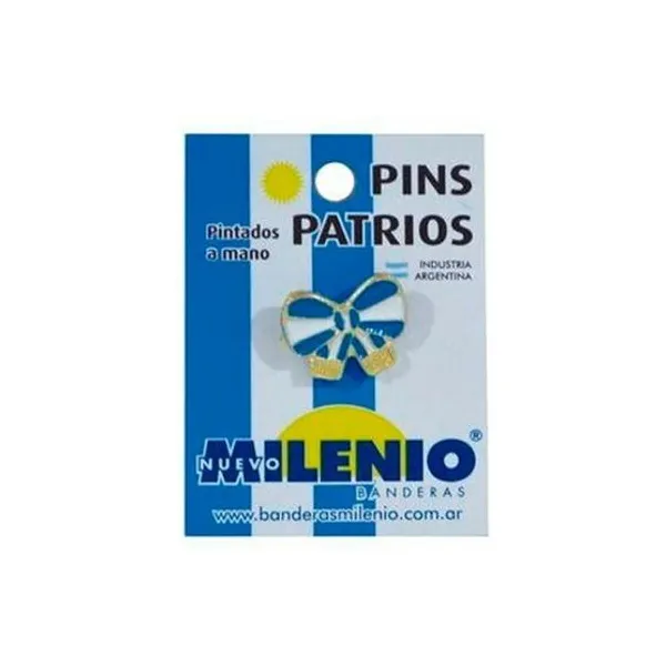 Pin nuevo milenio patrio moño x10 unid.