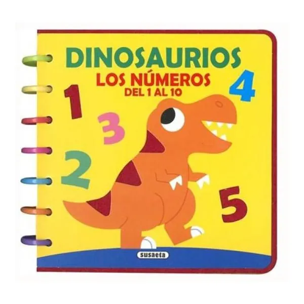 Libro filtro - dinosaurios - los números del 1 al 9