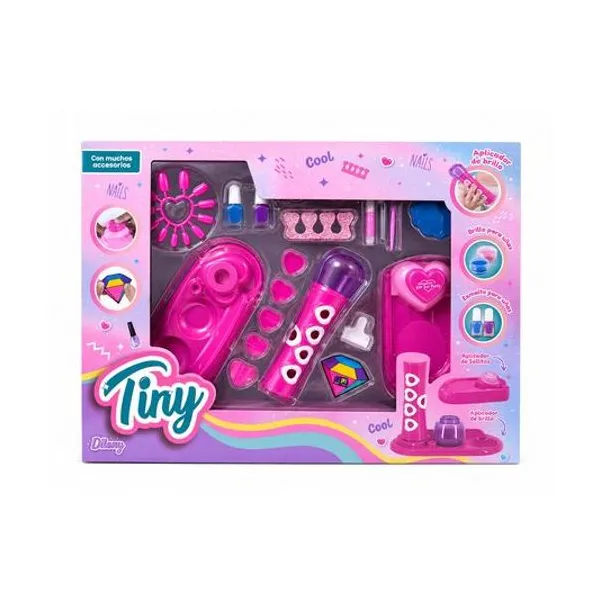 Set de manicura infantil con accesorios en caja 48x37x8 cm Tiny