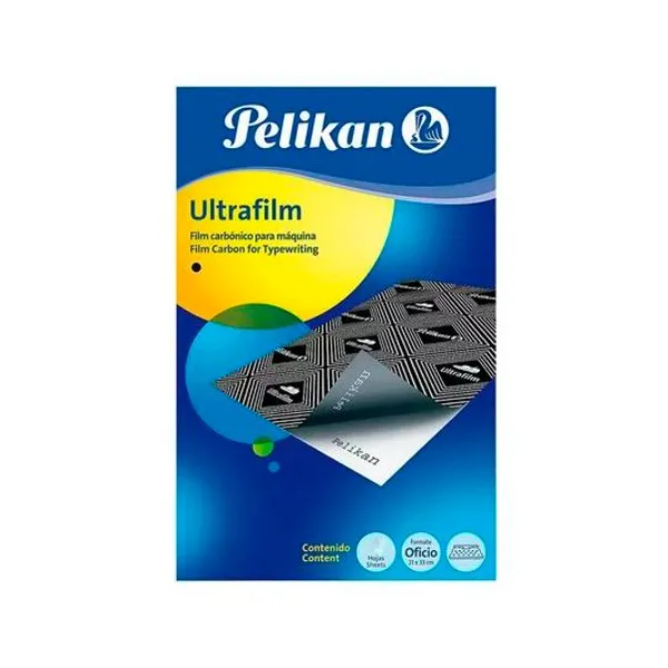 Papel carbonico oficio ultrafilm negro x10 Pelikan
