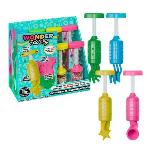 Wonder factory masa crea formas divertidas 4 en 1 con 71 g de masa
