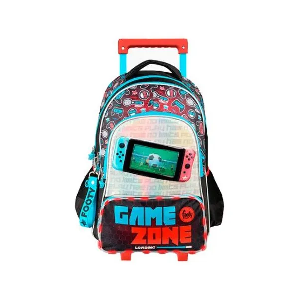 Mochila con carro 18" footy game zone con luz