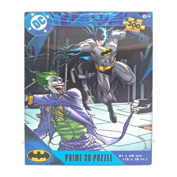 Prime 3d - rompecabezas lenticular dc batman & joker 300 piezas 31 x46 cm