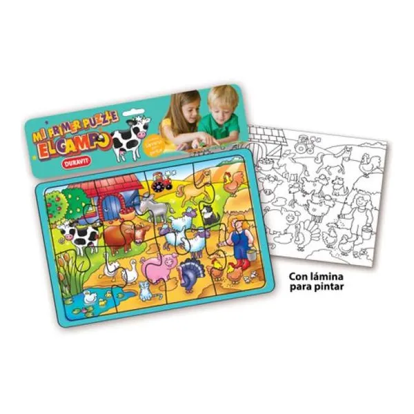 Puzzle la granja 8 piezas