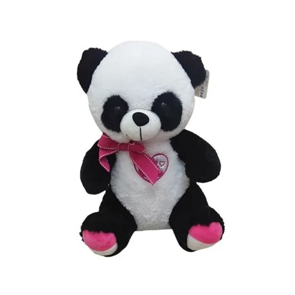 Oso panda con corazón bordado 30 cm x1