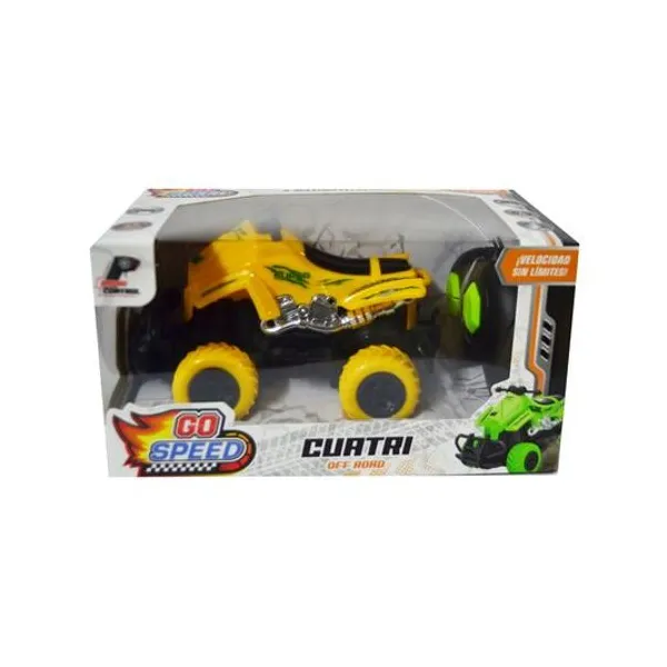 Cuatriciclo a radio control en caja 18.5x10x10.5 cm