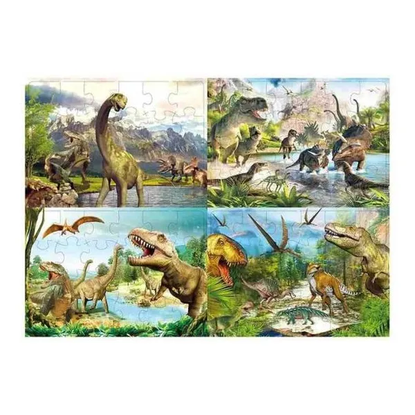 Rompecabeza 24 pcs 27x17,50 cm dinosaurios 4 surtidos