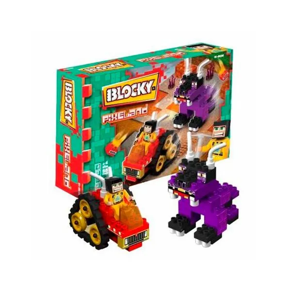 Bloques pixeland el escape 68 piezas Blocky en caja 25x17x5 cm
