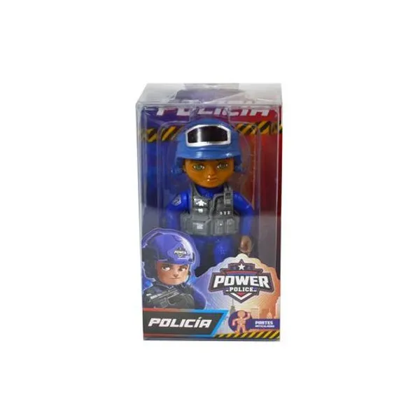 Muñeco mini policia con accesorios 43x33x10 cm