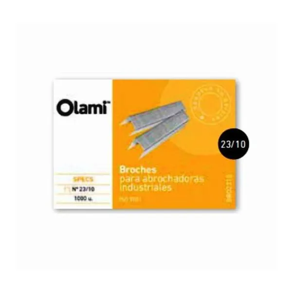 Broche industrial n.° 23/10 caja x1000 unidades olami