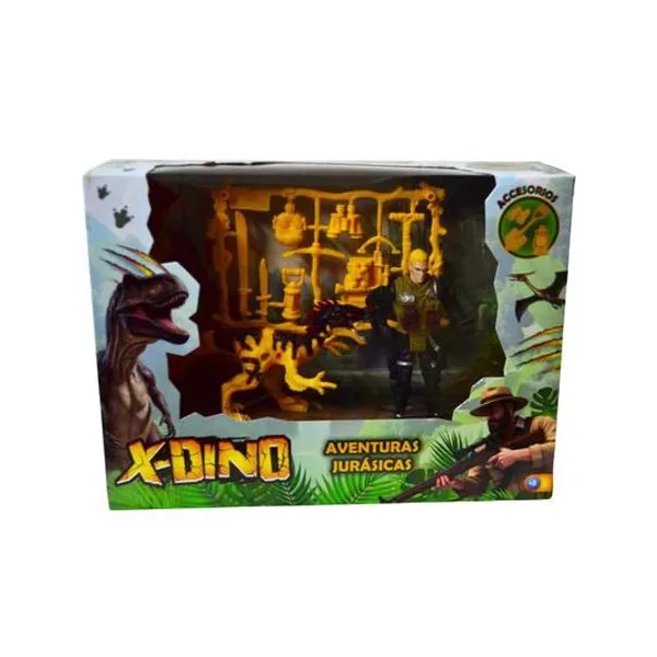 Set de dinosaurios 3pzs en caja 23x17x6.5 cm
