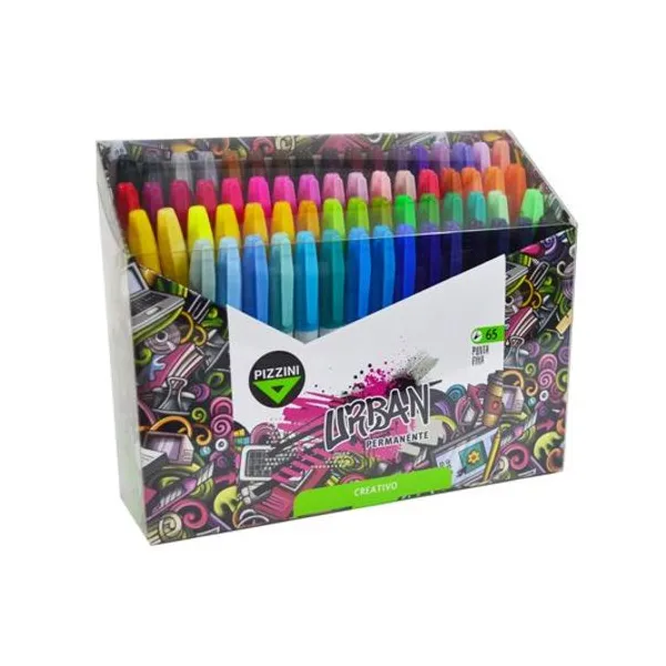 Marcador permanente fino creativo caja x65 Pizzini