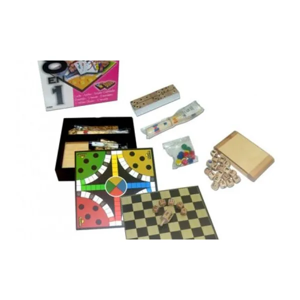 Combinado 8 en 1 caja mdf (per/dom/pal/gen/nai/lud/aje/g.letra)