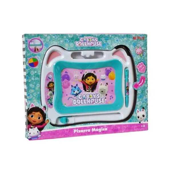 Pizarra magnetica gabby dollhouse en caja 28x23 cm