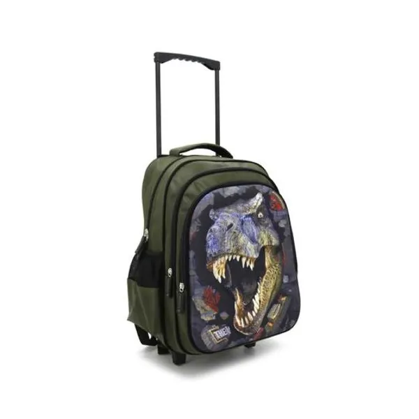 Mochila 16" con carro dinosaurio Trendy